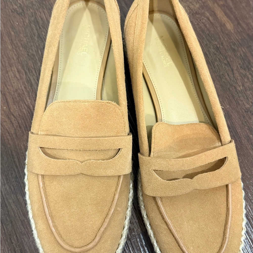 MICHAEL Michael Kors Tan Suede Loafers